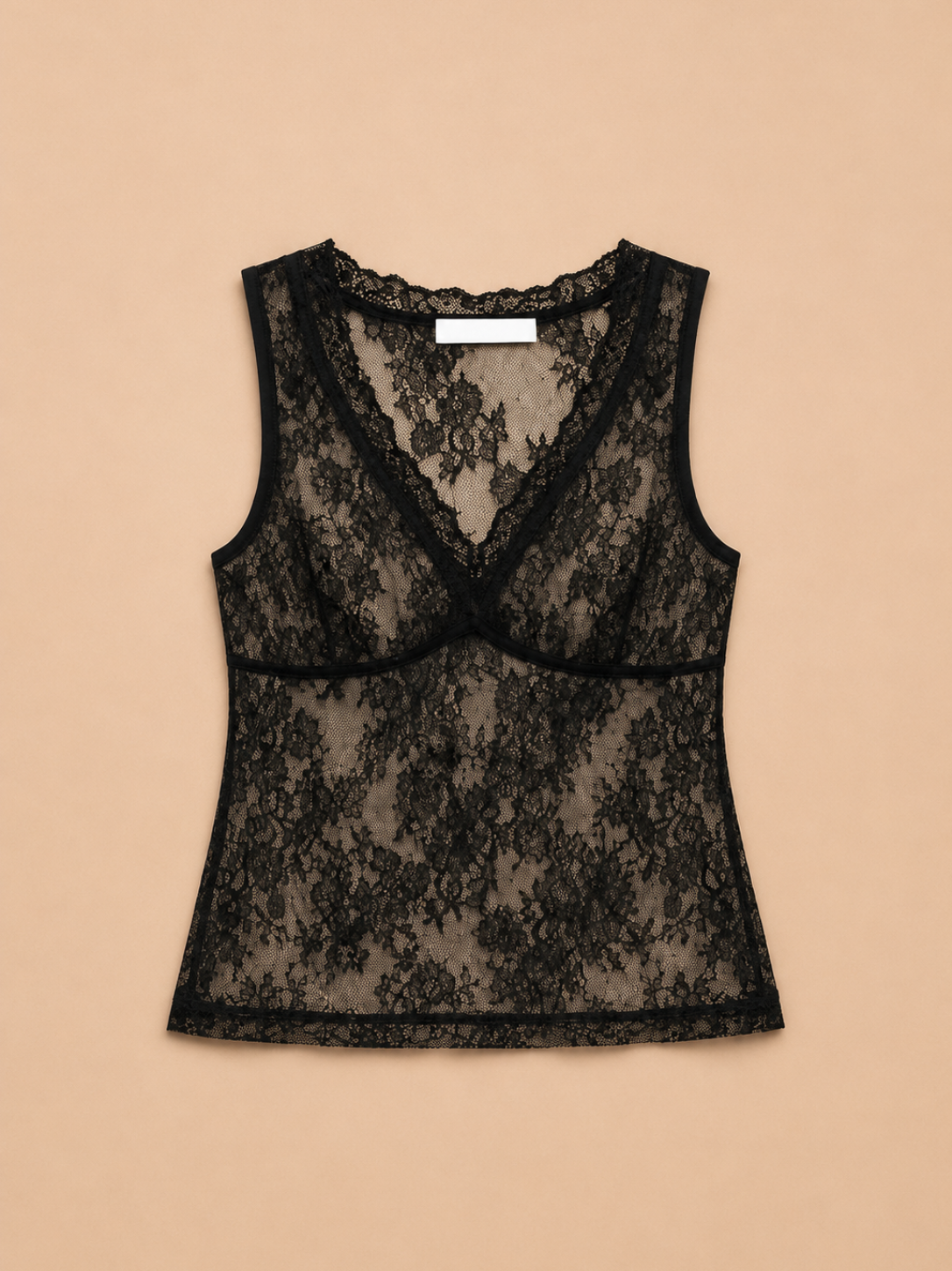Blusa de Renda Preta - Lumina