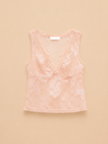 Blusa de Renda Rosa Pálido - Lumina