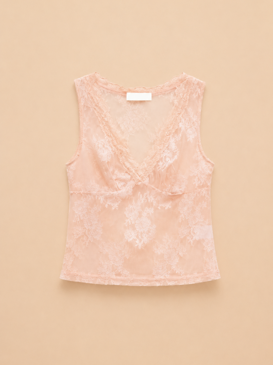Blusa de Renda Rosa Pálido - Lumina