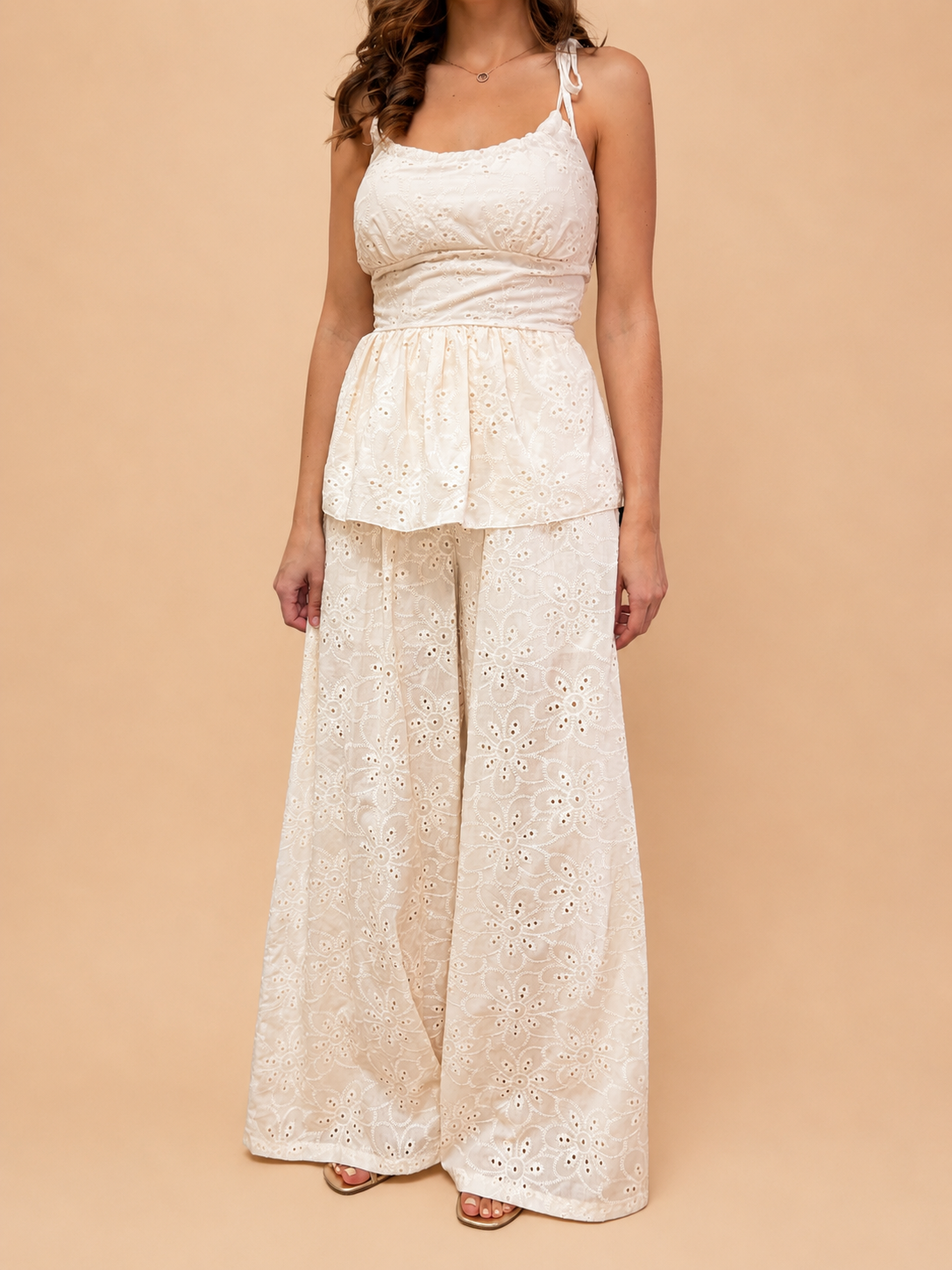 Conjunto Branco Bordado Capri