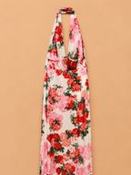 Vestido Longo Floral Rosé Lumina