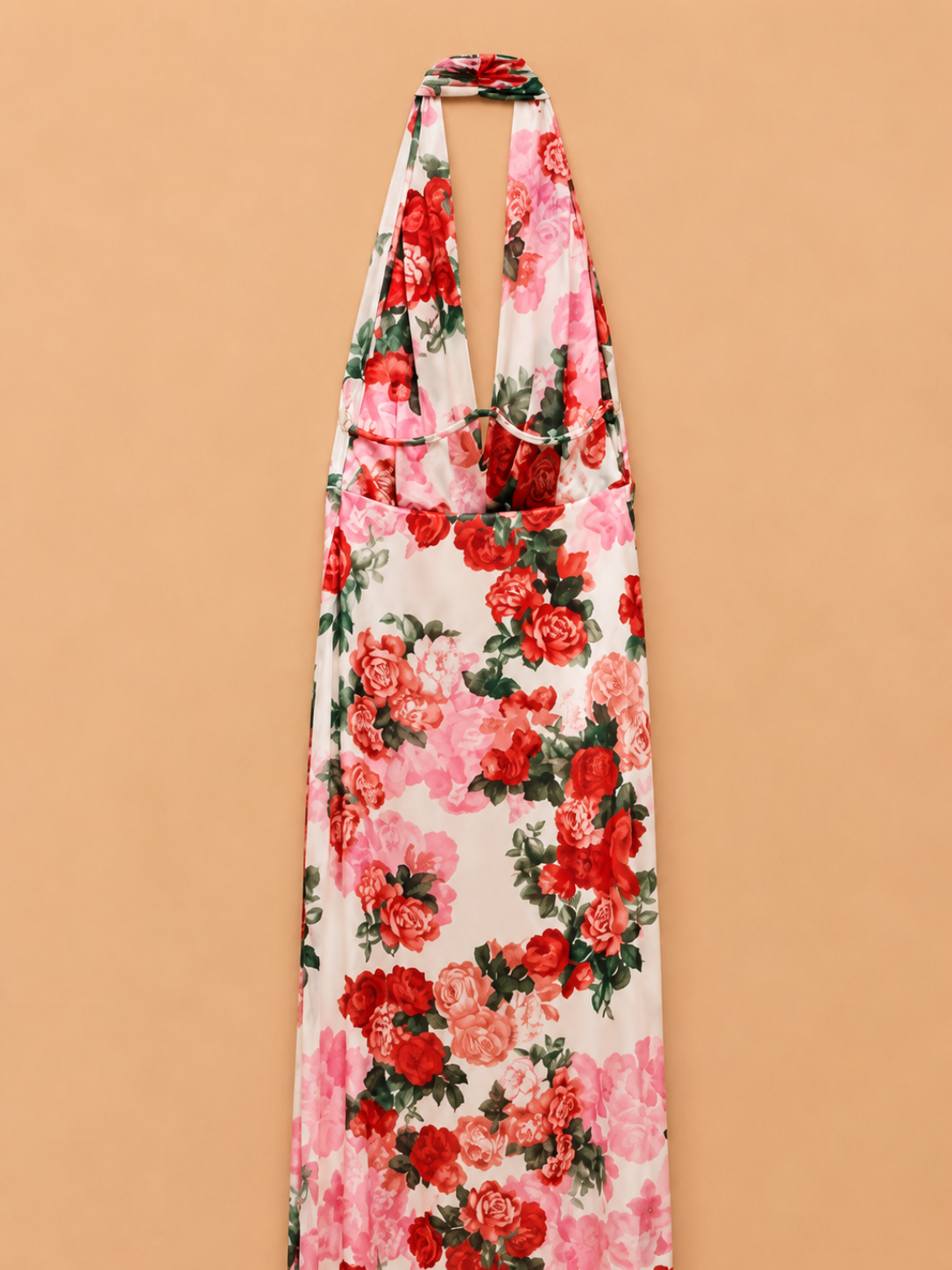 Vestido Longo Floral Rosé Lumina
