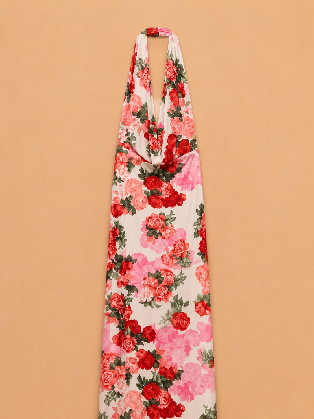 Vestido Longo Floral Rosé Lumina